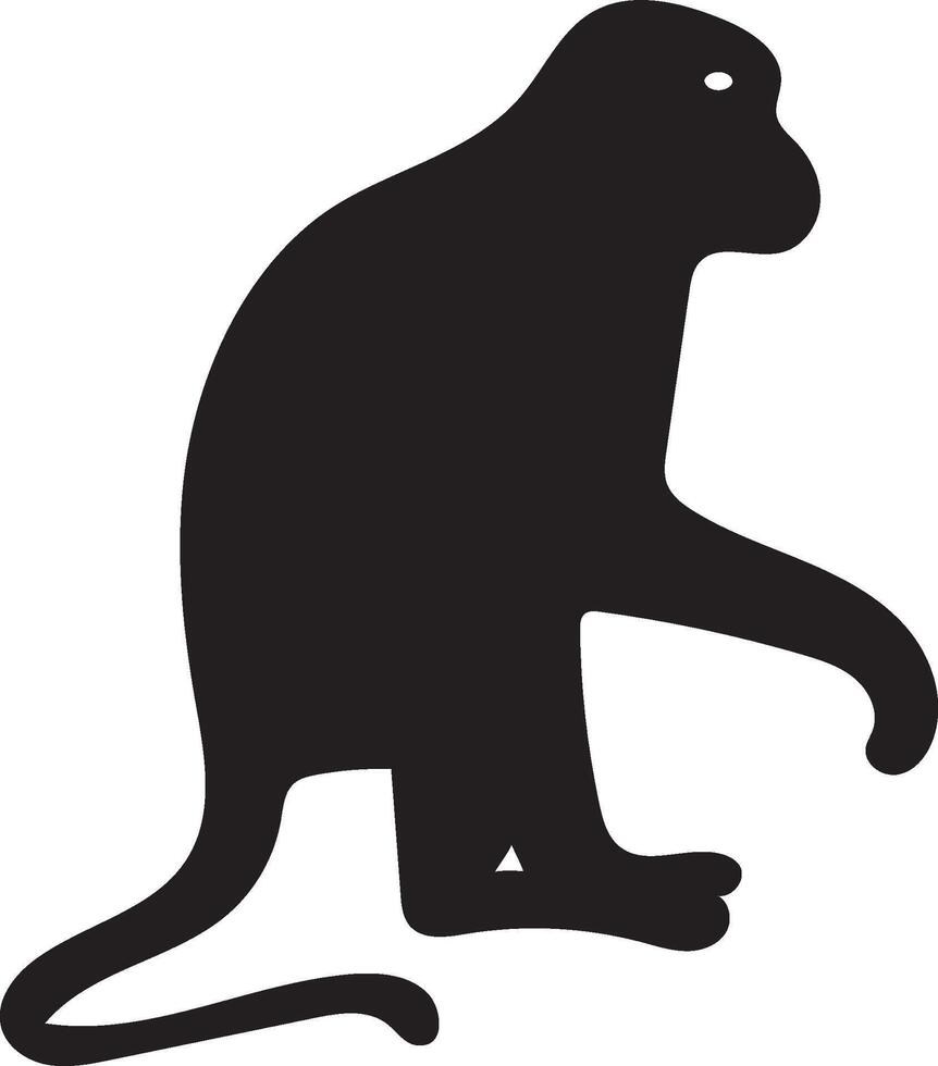 Stunning Monkey Silhouette Designs for Your Projects vector