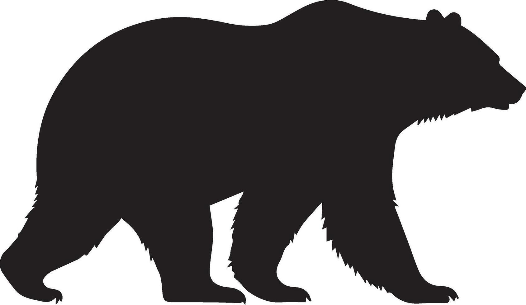 Incorporate Wildlife with Unique Bears Silhouette Art vector