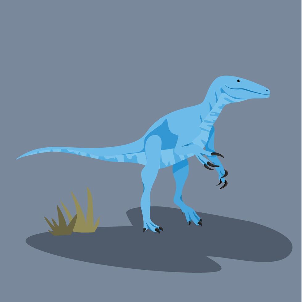 Megaraptor Carnivore Fast and agile predator, hunts small animals vector