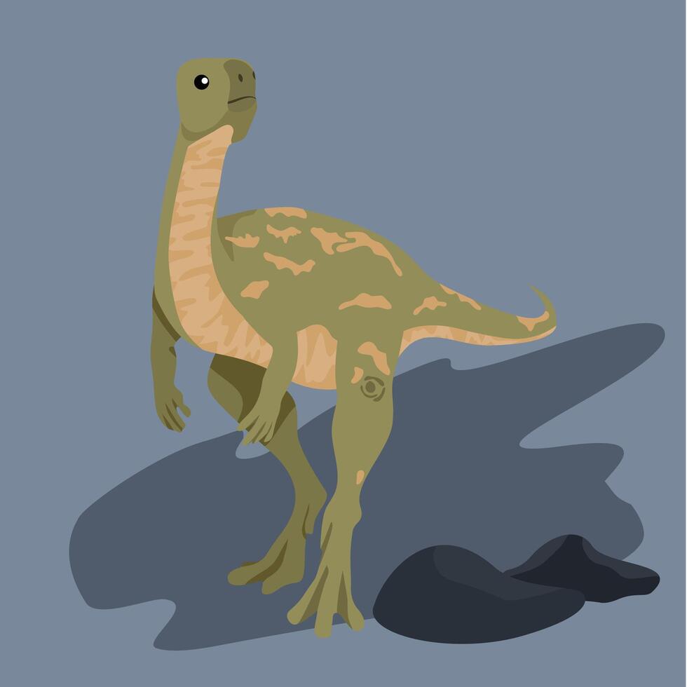 Dryosaurus Herbivore Small, nimble herbivore in plains and forested areas vector