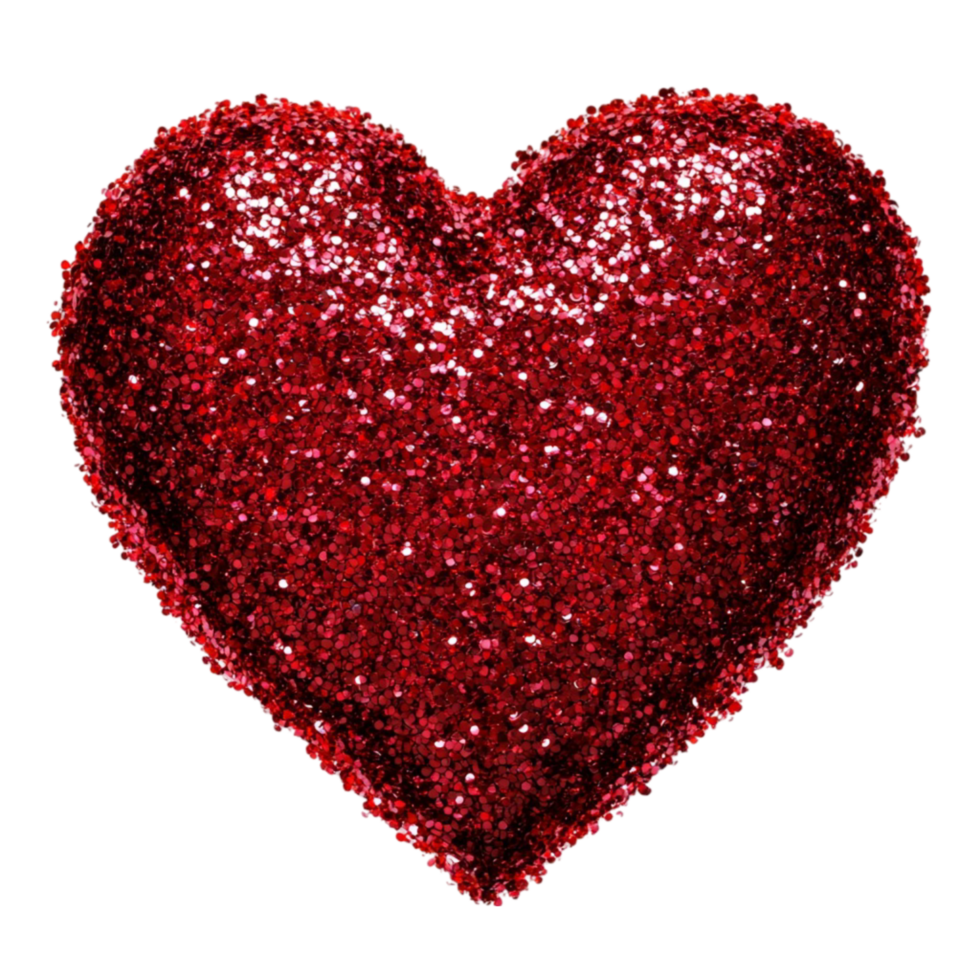Red Glitter Heart png