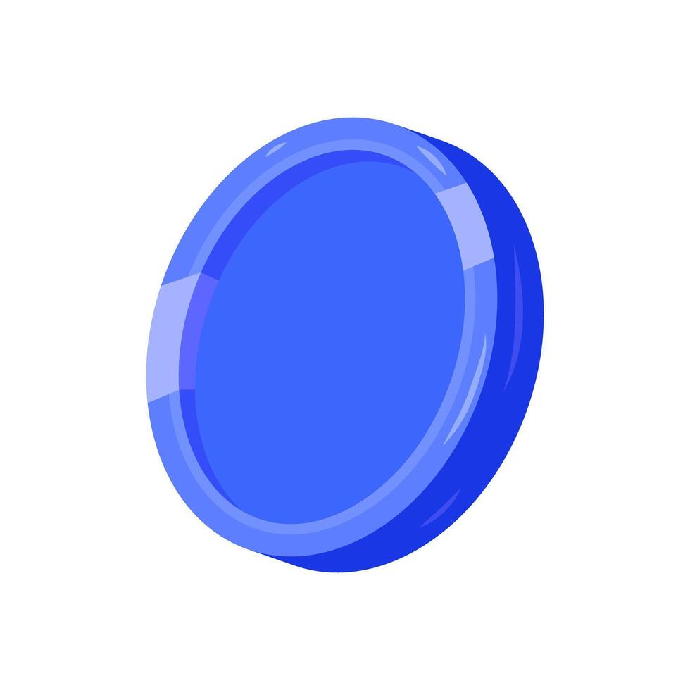 Coin flat illustration. Money currency concept. vector
