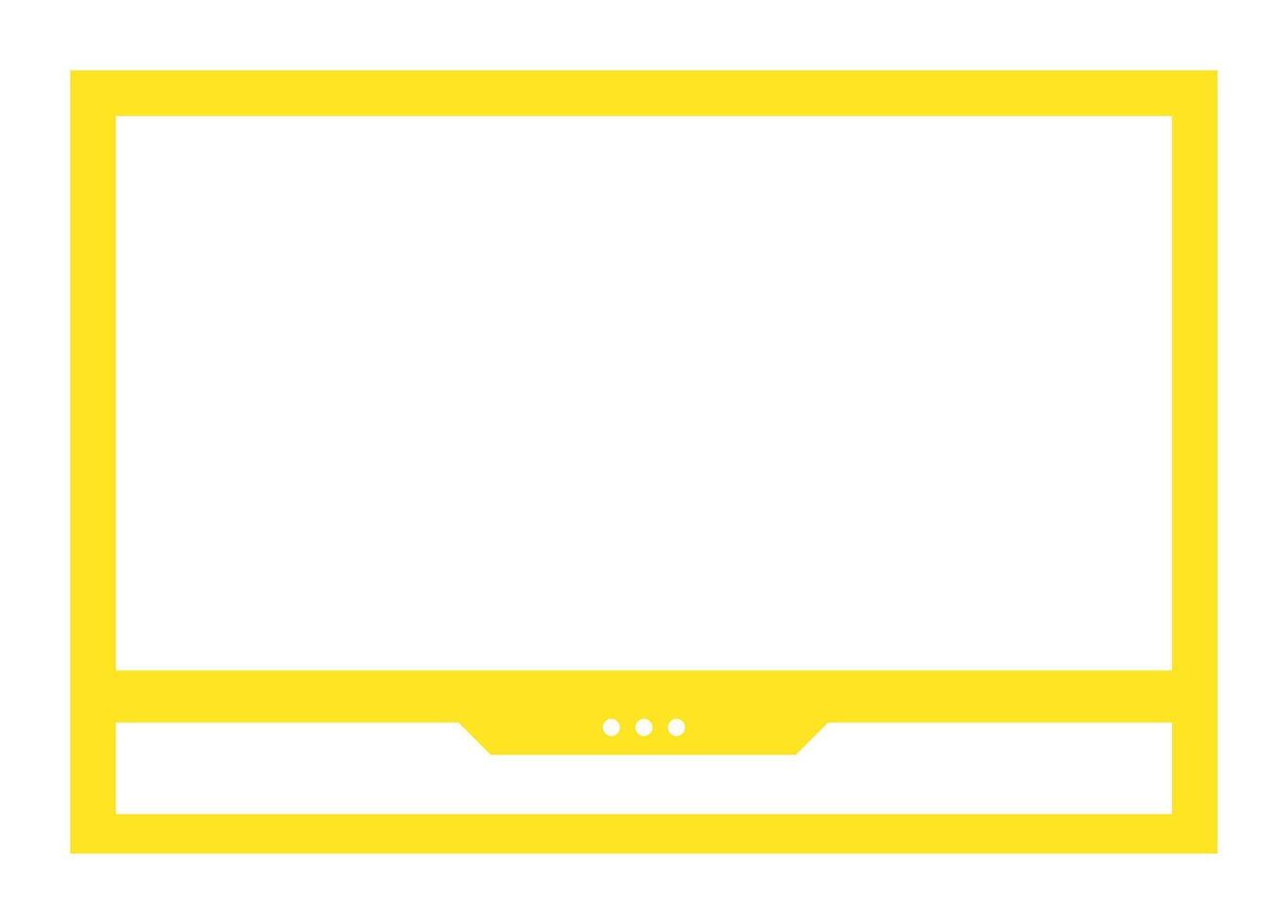 Landscape frame for media player interface. Online stream futuristic technology style. vector