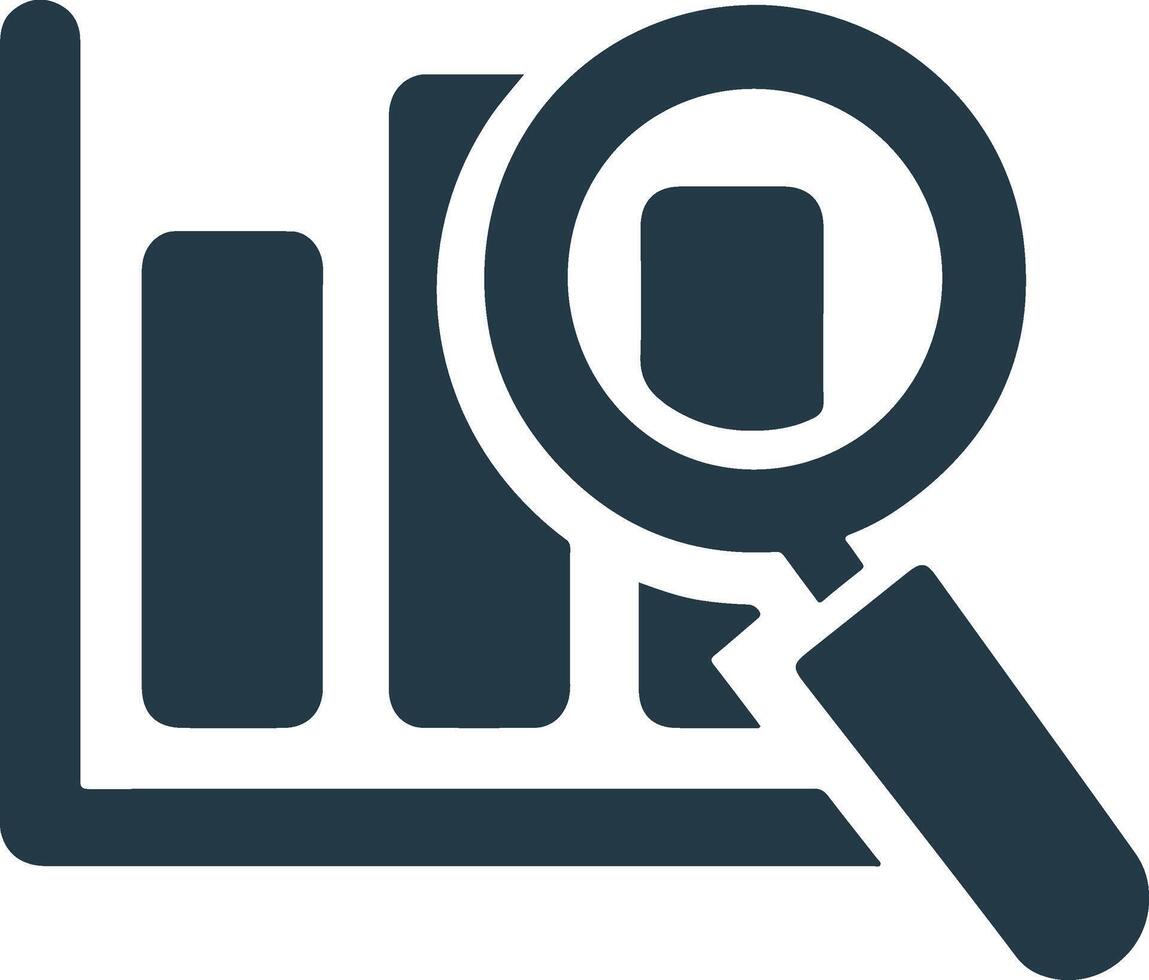 Data analysis in zoom mode. vector