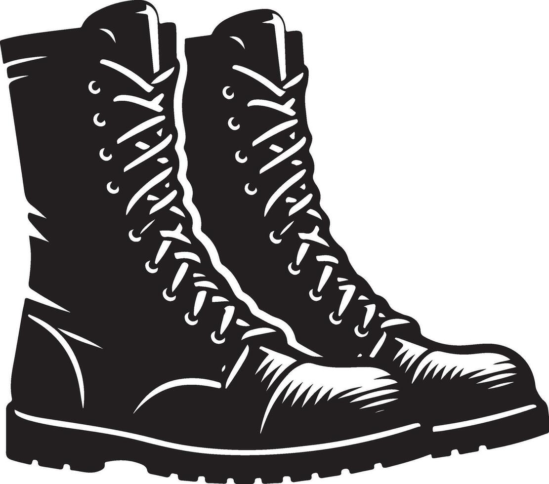 Silhouette of lightweight boot vector