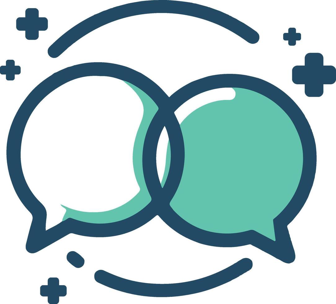 Colourful message icon. vector