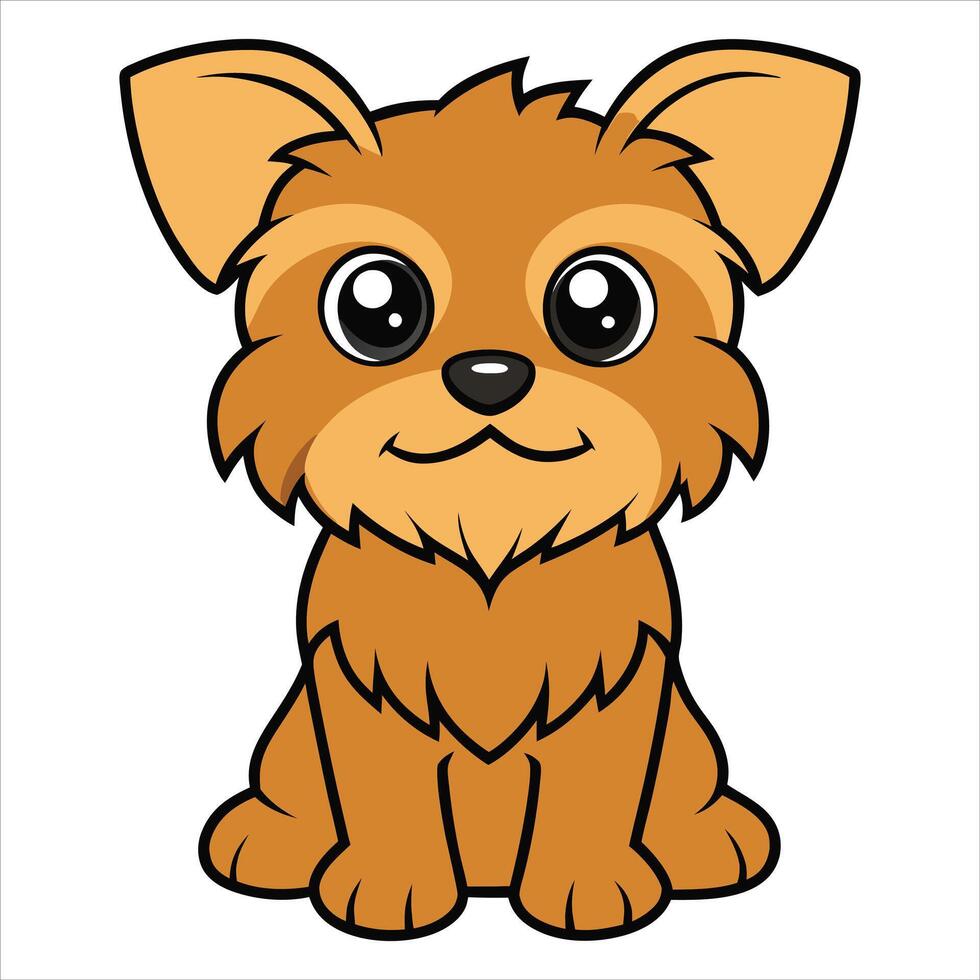 Charming Cartoon Brussels Griffon Dog Illustration for Designs vector