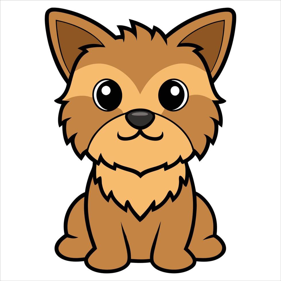 Adorable Brussels Griffon Cartoon Dog Clipart vector