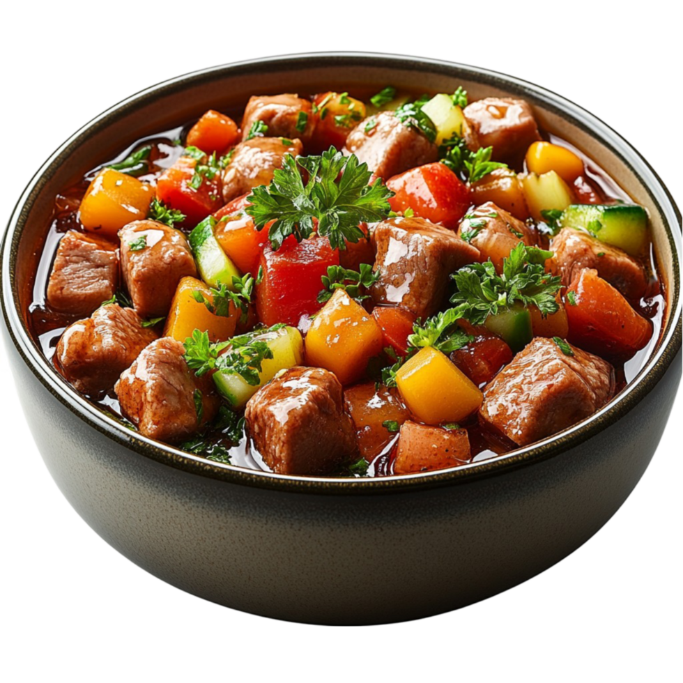 Bowl of Meat with Sauce png