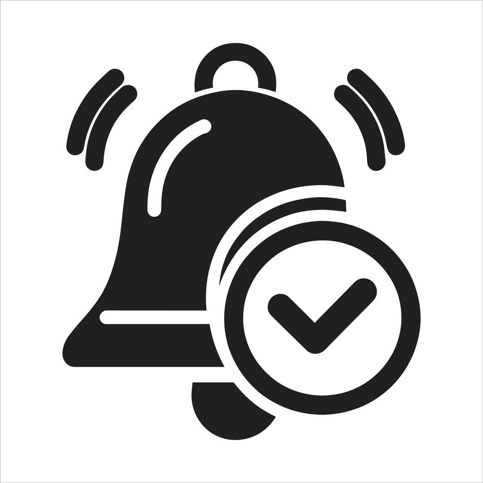 Bell Icon For Your Website, Mobile, Presentation, And Logo Design Ringing, Alarm Notification vector