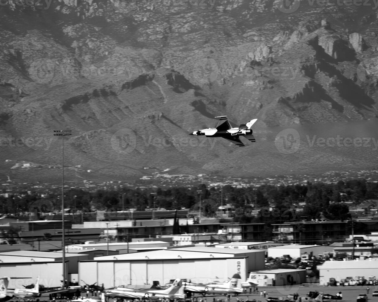 Military jet airplane, military fighter photo