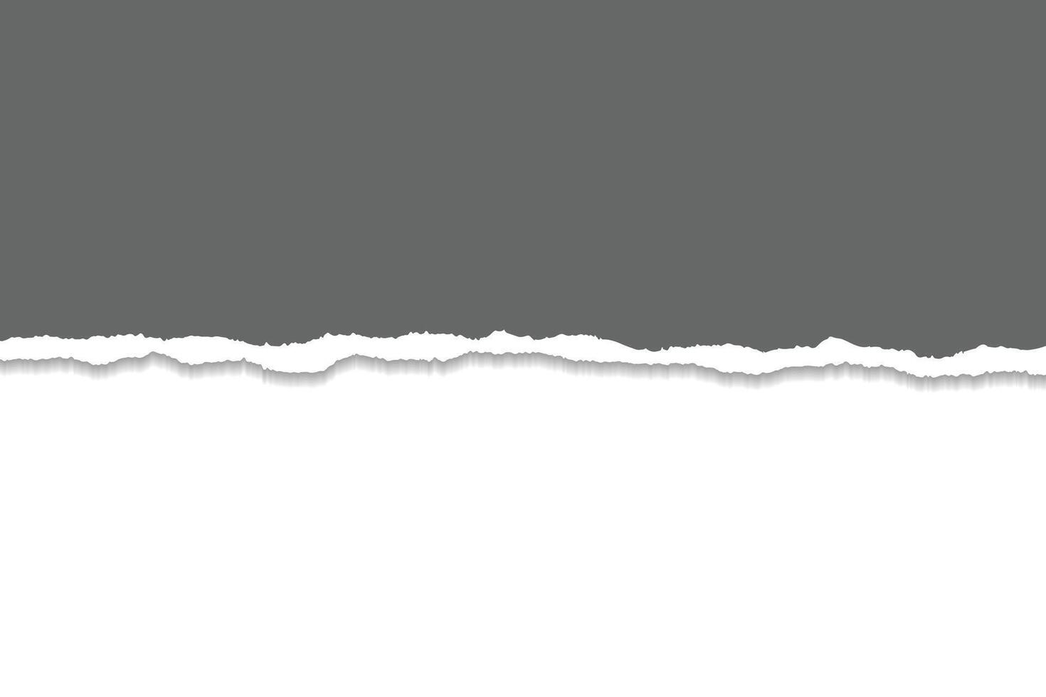 Torn Paper Edges with Shadow on White Background vector