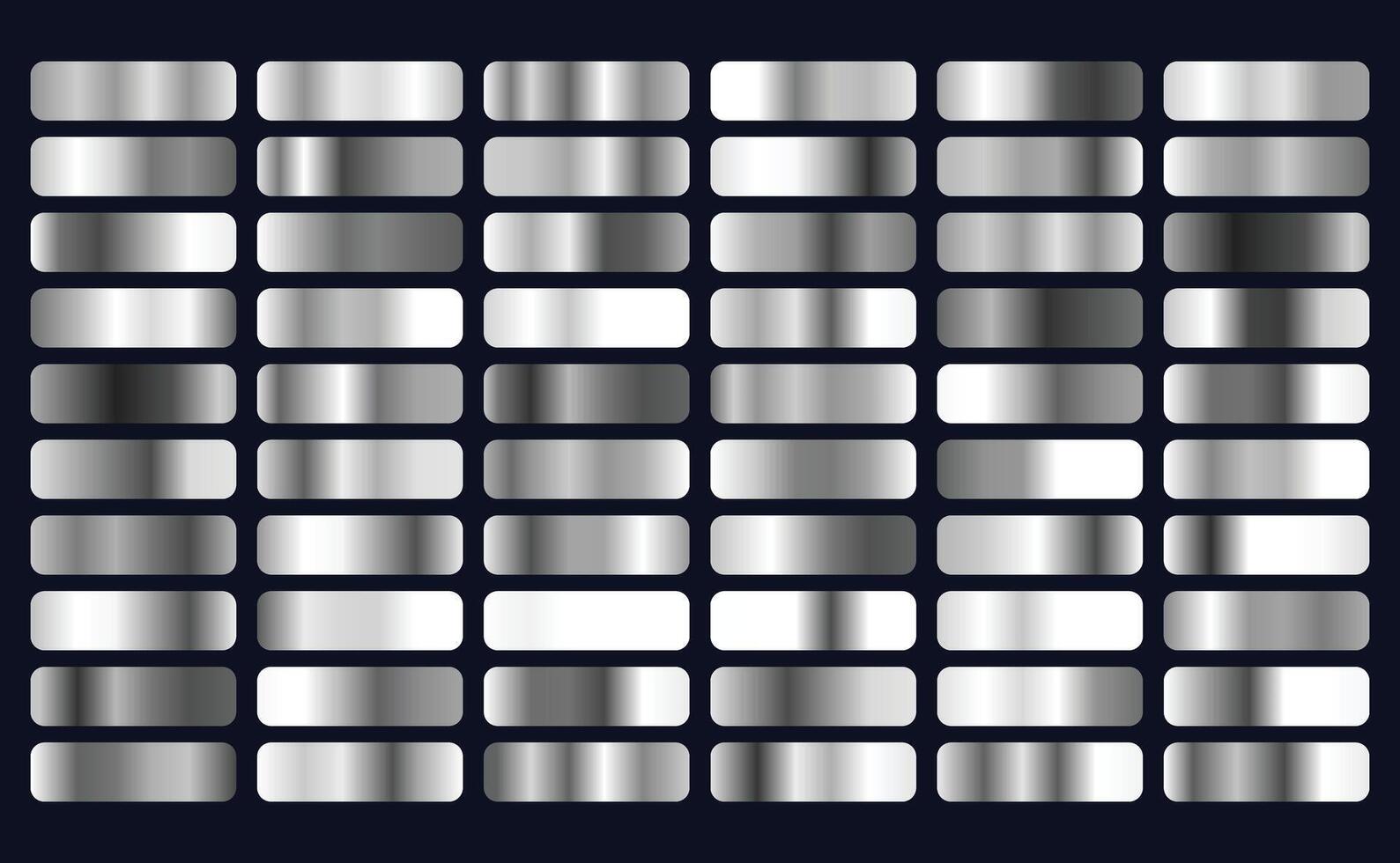 Set of silver gradients, golden squares collection, textures group, background vector