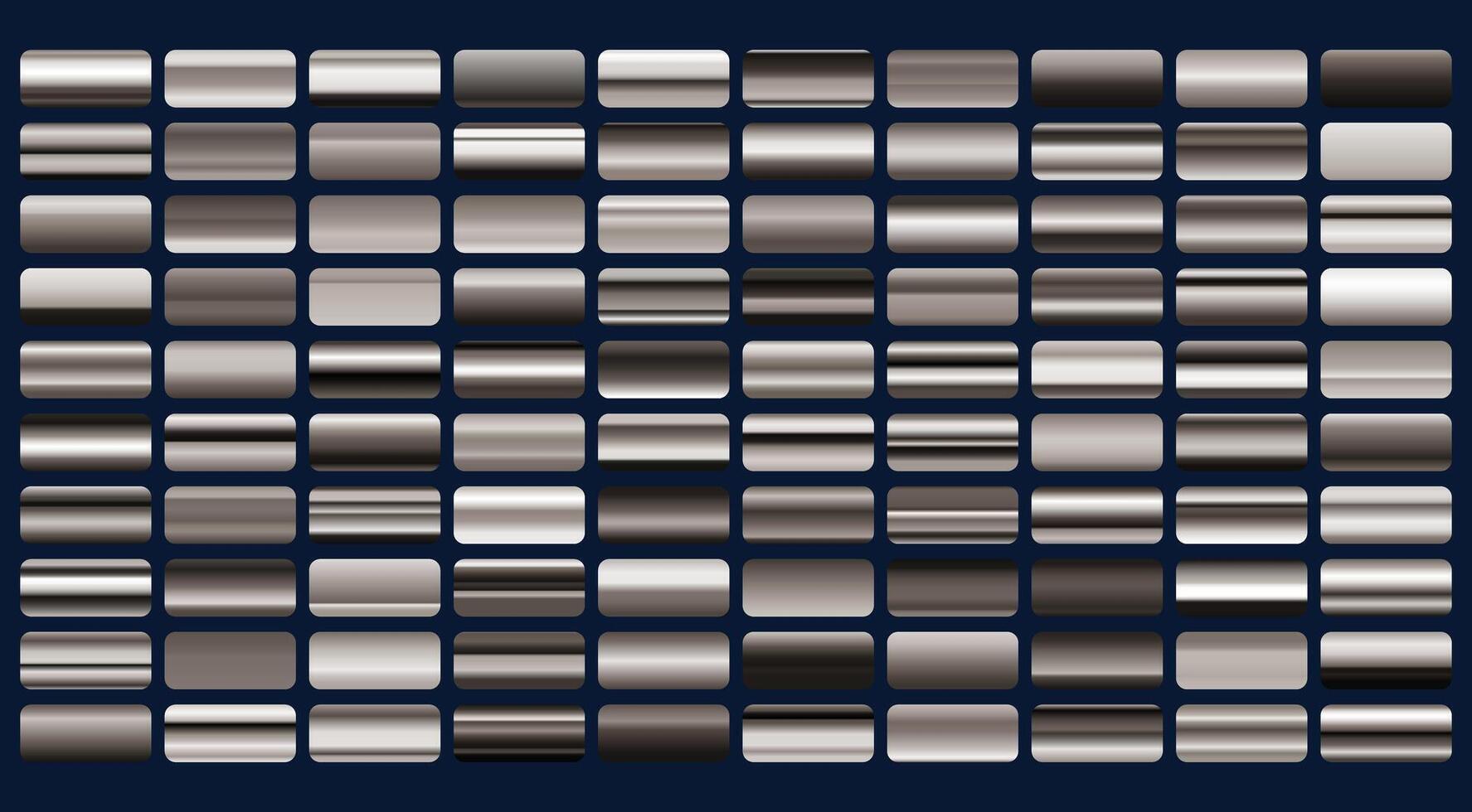 Set of gold, bronze and silver gradients, golden squares collection, textures group, background vector