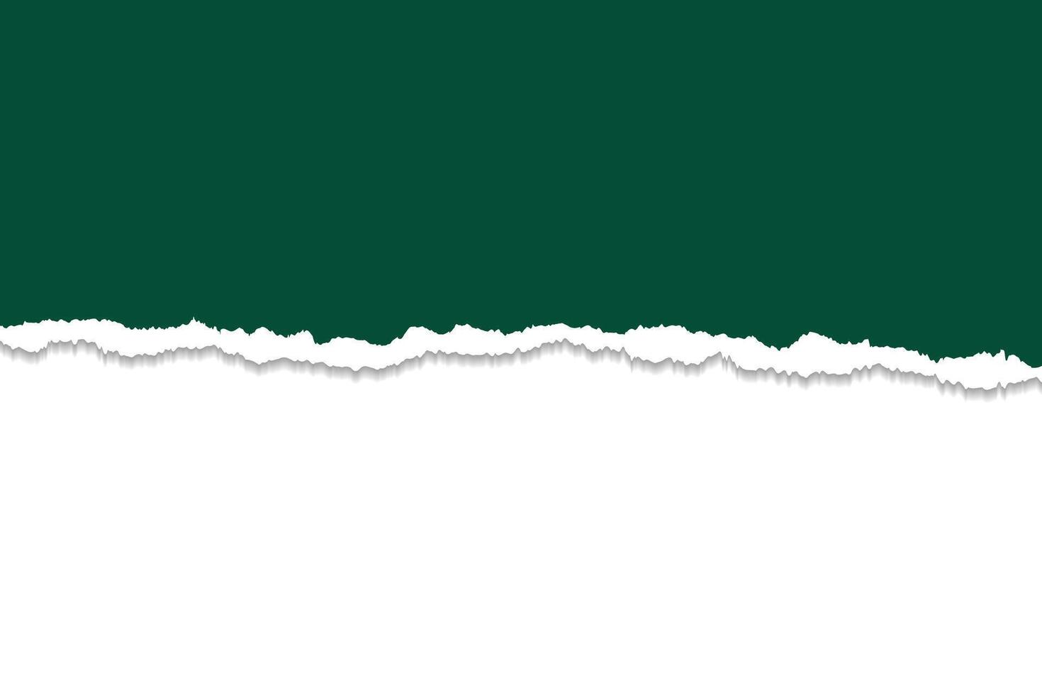 Realistic Torn Paper Edge with Green Background vector