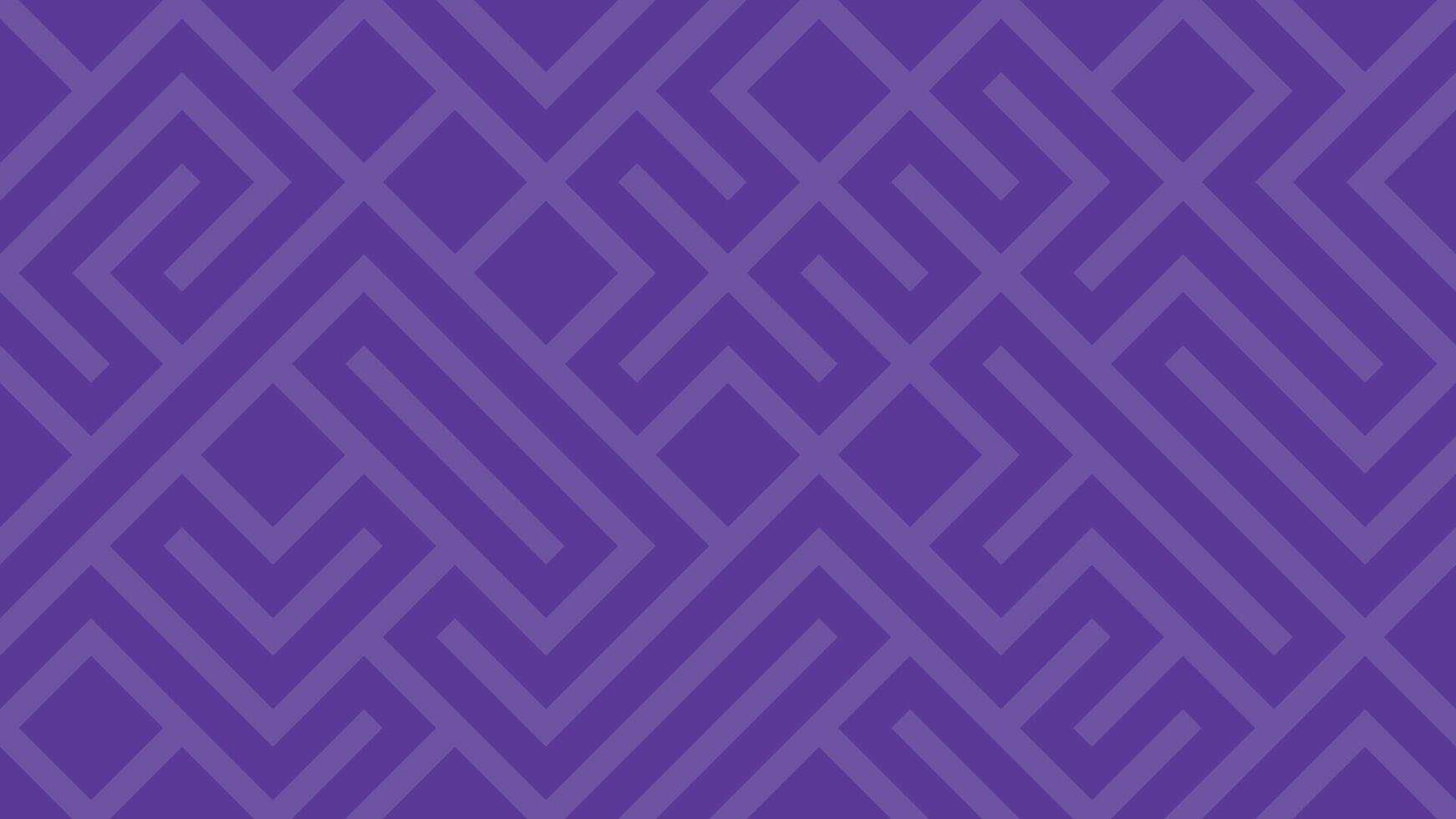 Purple Geometric Line Pattern Background with Abstract Maze Design vector