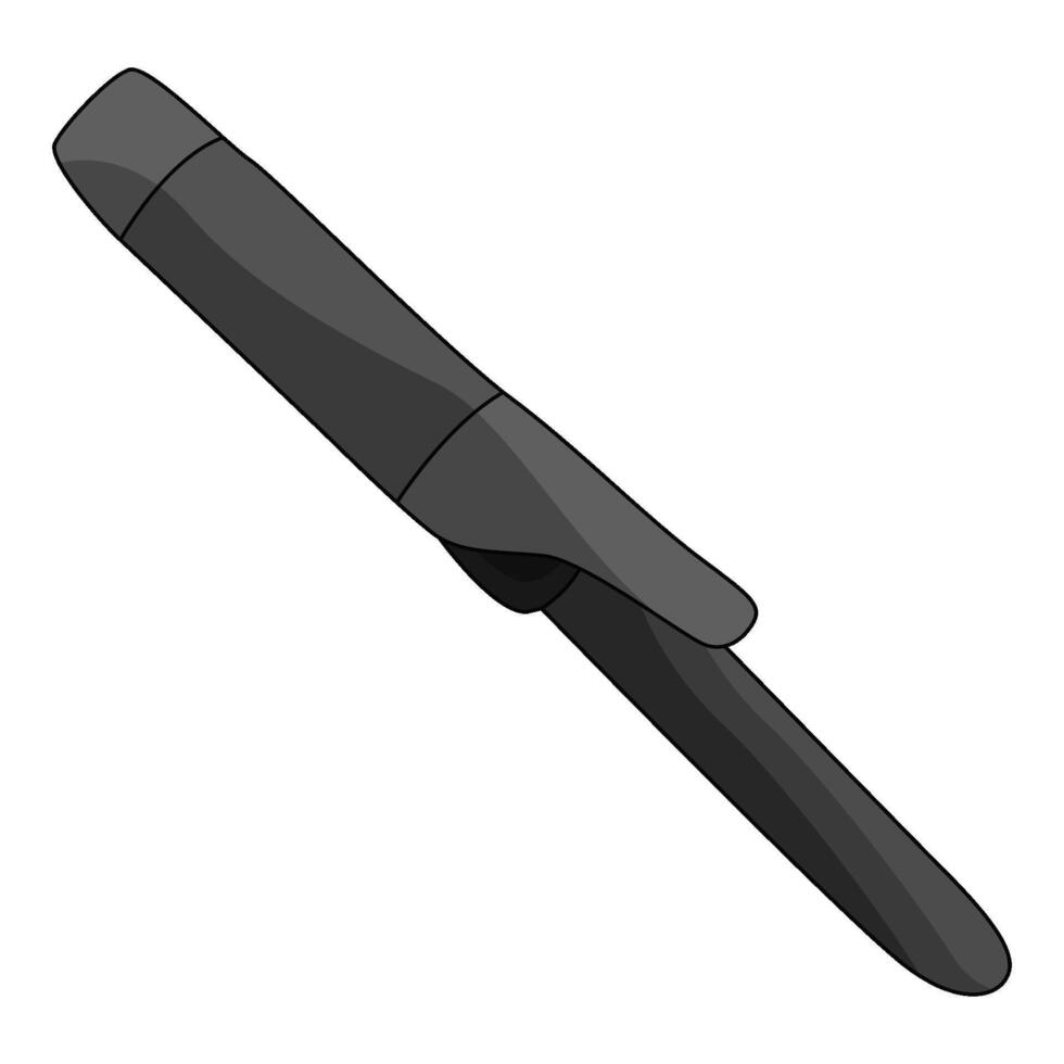 illustration of Curling iron vector