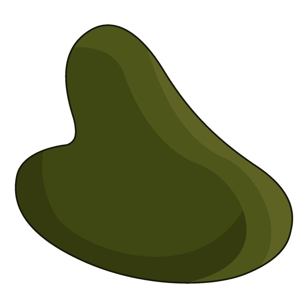 illustration of gua sha stone vector