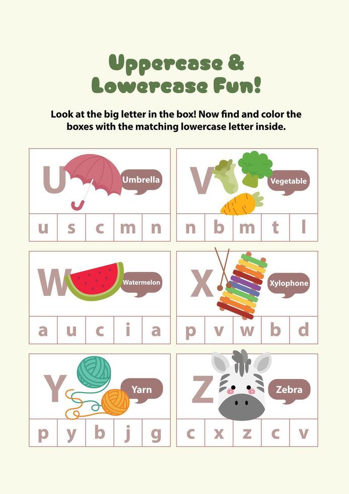Letter Tracing Worksheet for Activity Book for kids fun learning printable page. Preschool tracing and writing practice for toddler and teacher vector