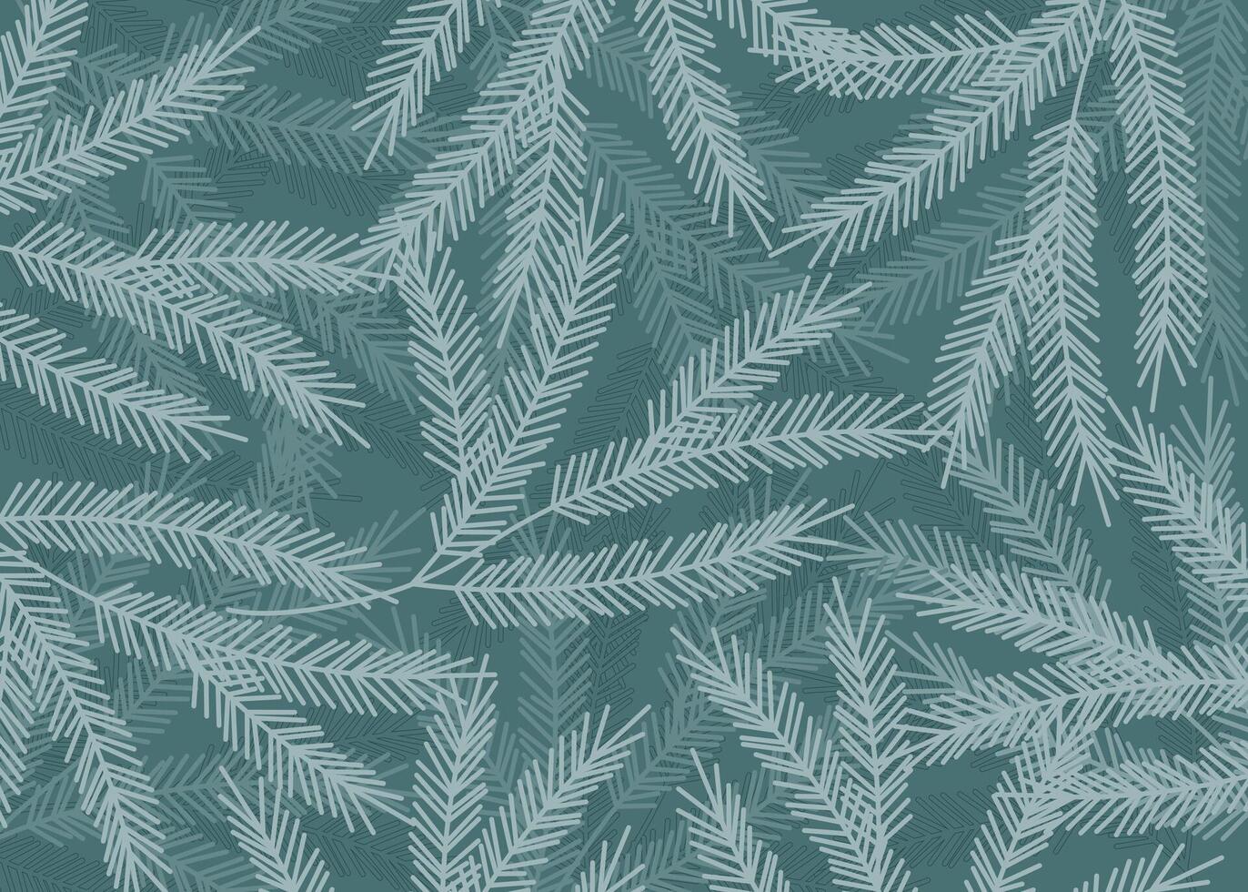 Winter Christmas background with spruce branches. vector