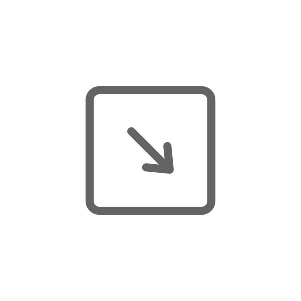 Diagonal Arrow Icon Down png