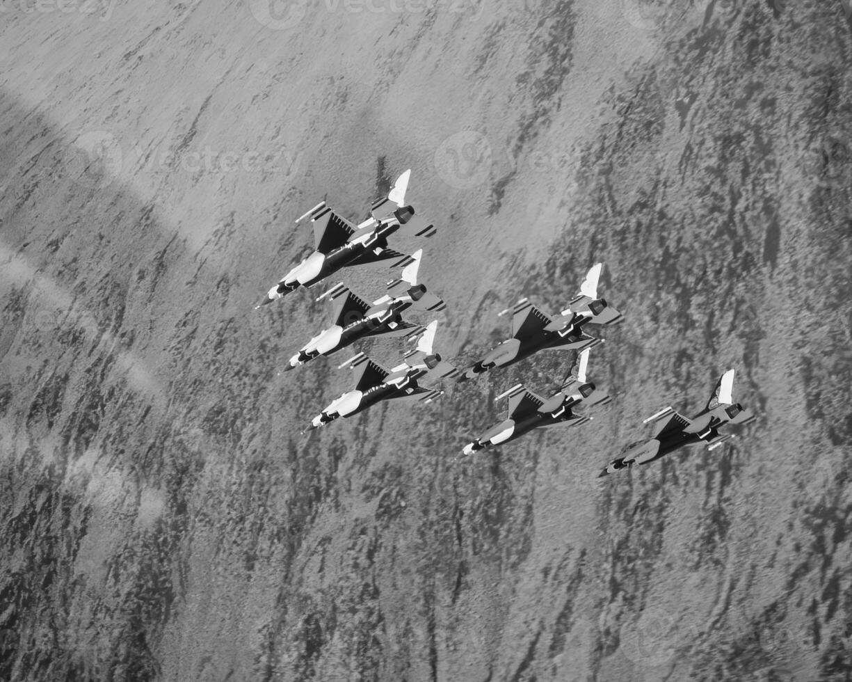 Military jet airplane, military fighter photo