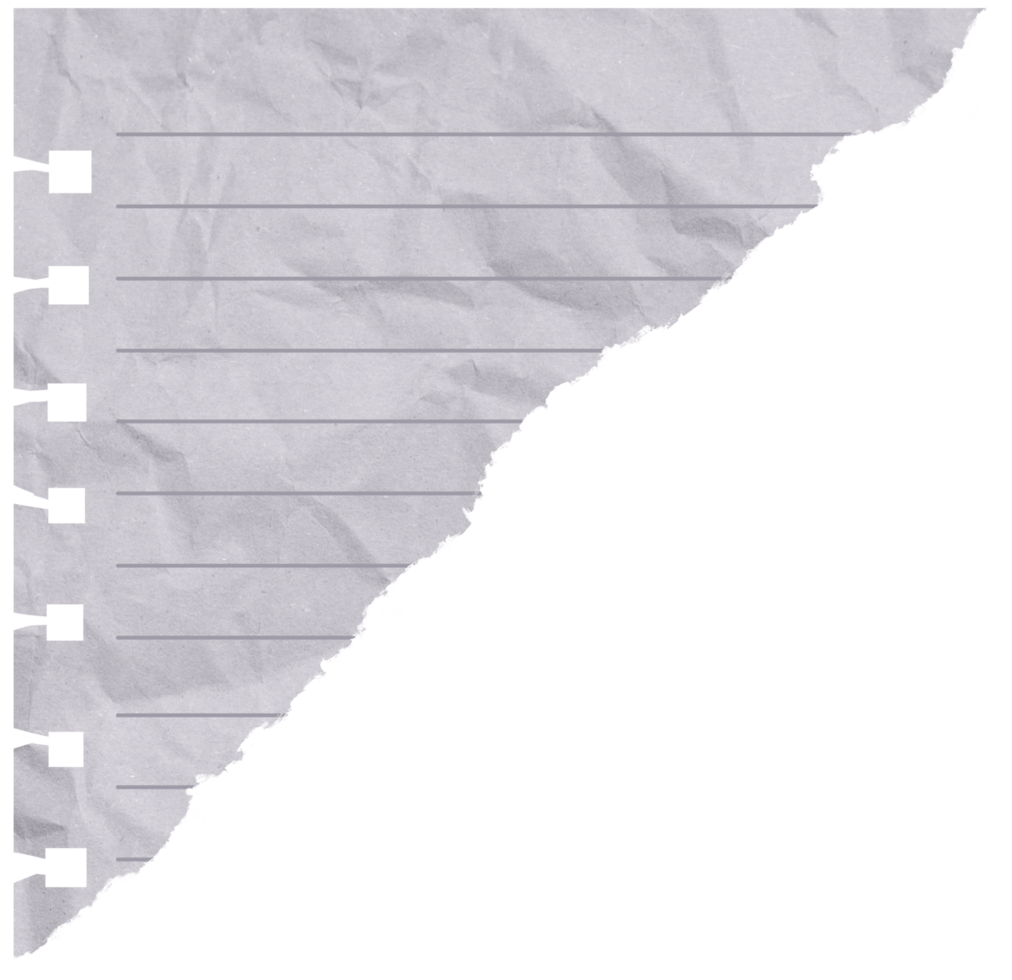 Torn Line Paper Note png