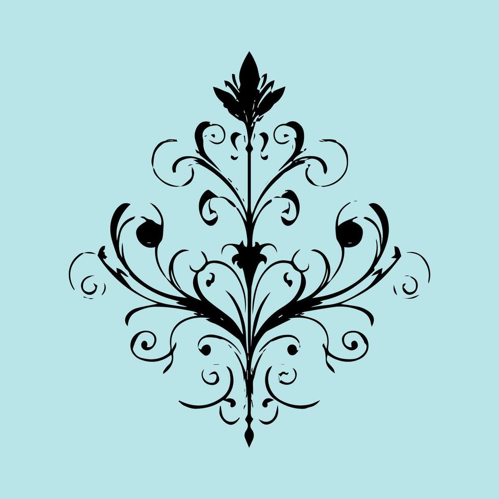 Simple Swirl Design Vintage vector