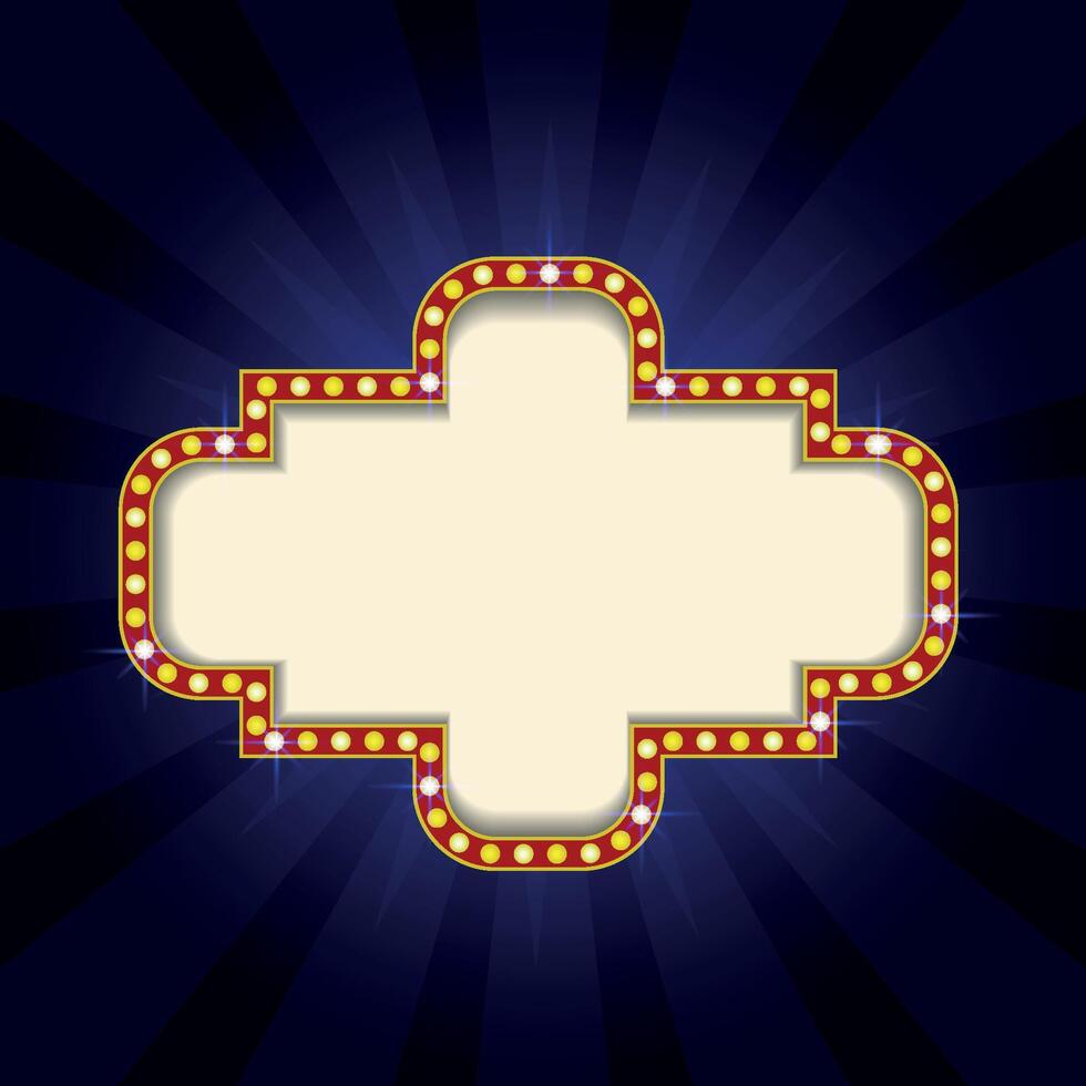 Cinema background with glowing neon vector