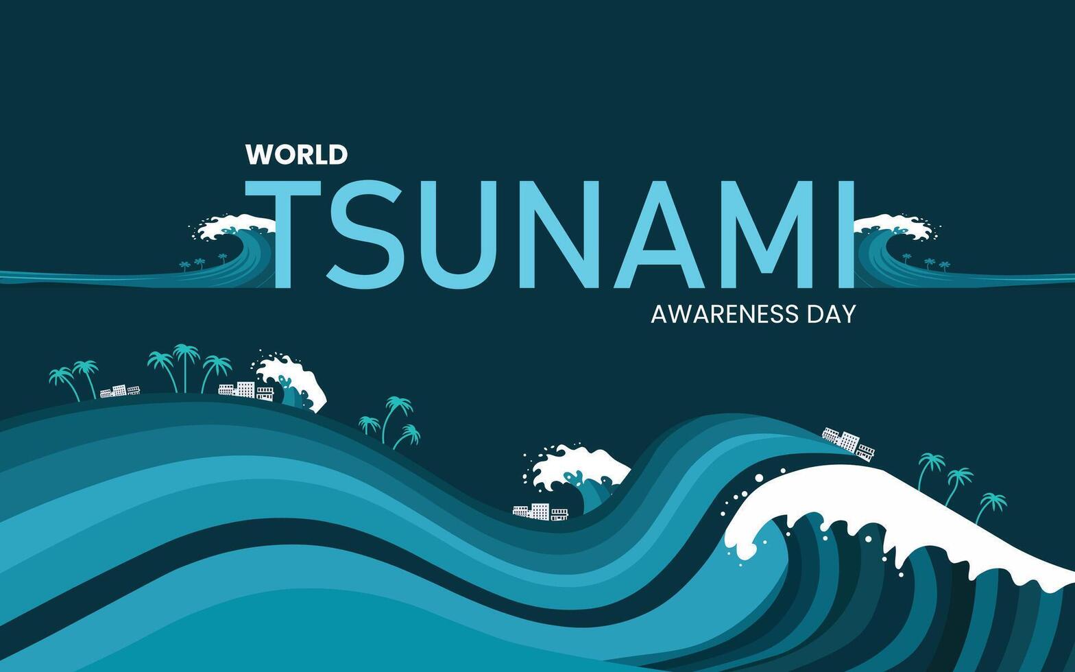 What is the significance of World Tsunami Awareness Day vector