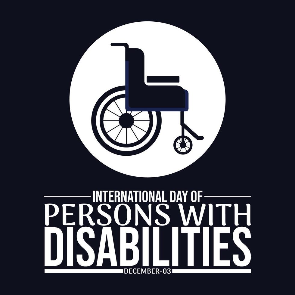to Support the International Day of Persons with Disabilities vector