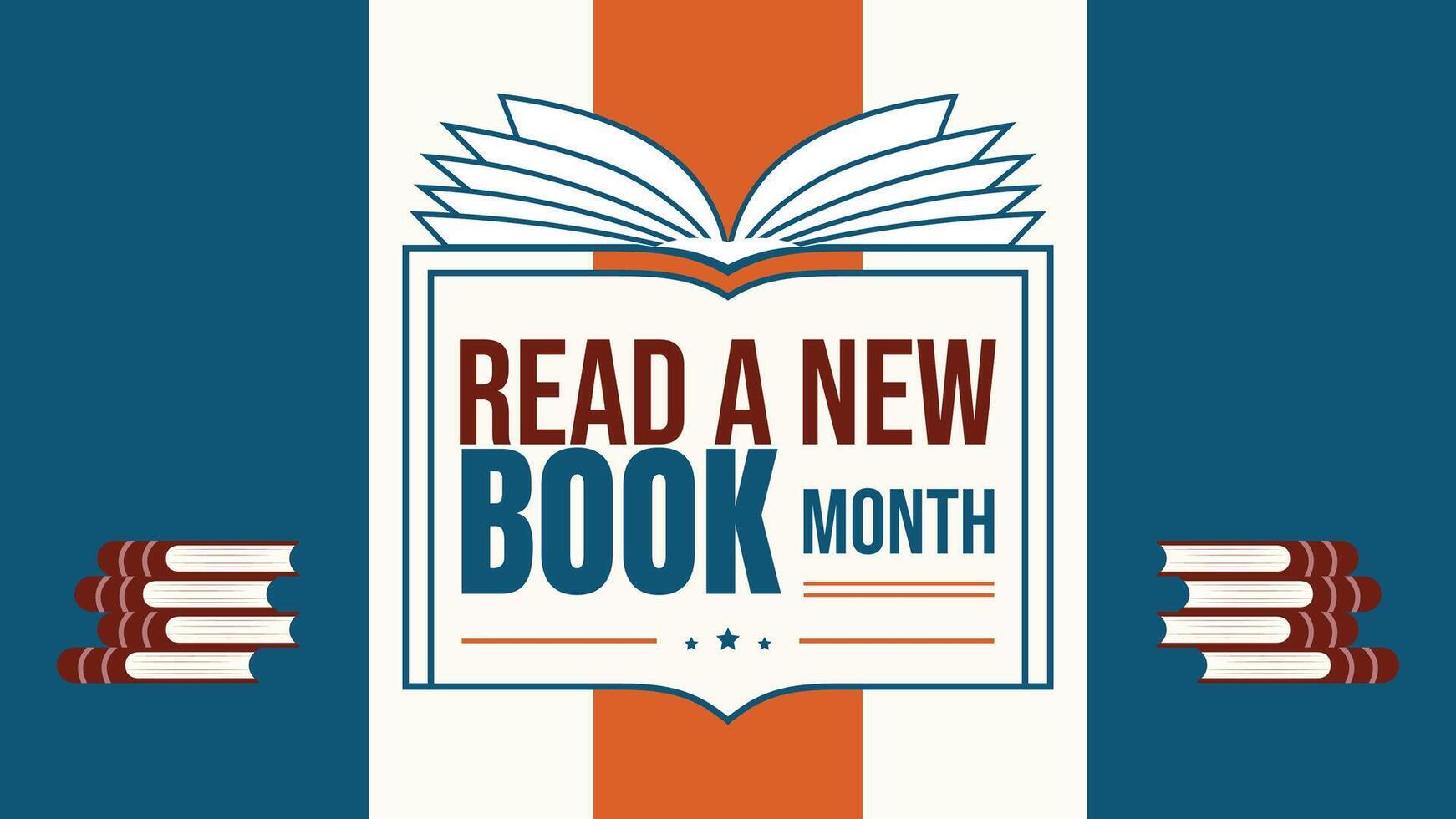 Read a new book month, Start to read vector