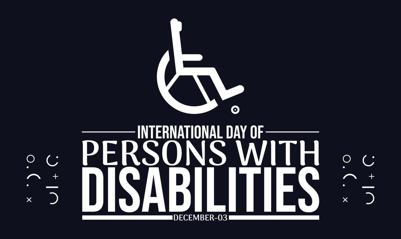 Support the International Day of Persons with Disabilities vector