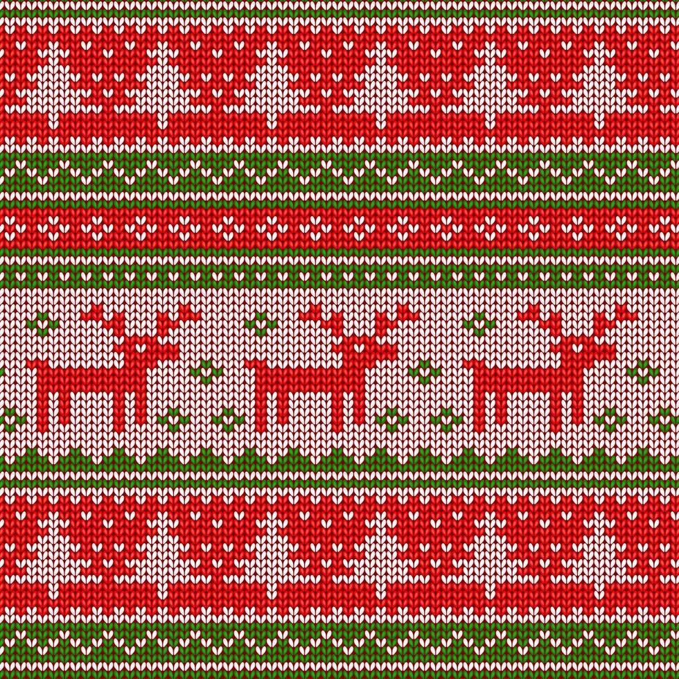 knitting pattern. Winter and Christmas background. Scandinavian ornament vector
