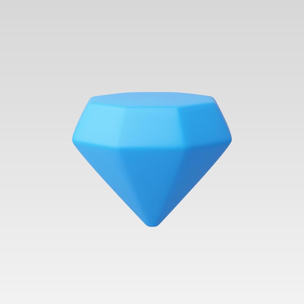 3d Realistic Diamond Icon illustration vector