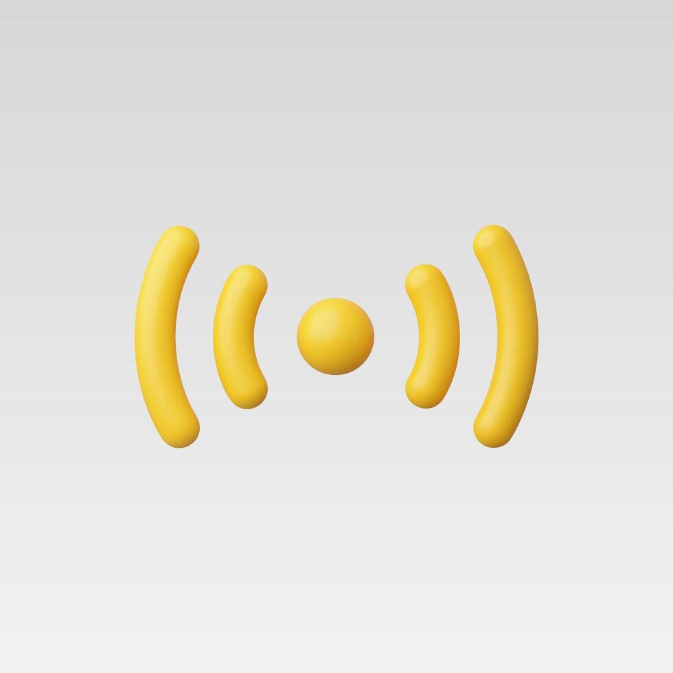 3d Realistic Hotspot Icon illustration vector