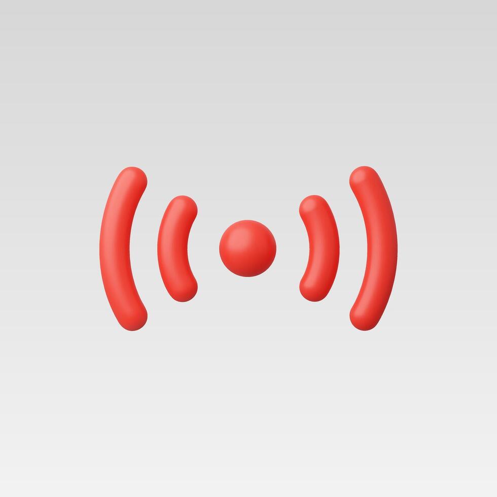 3d Realistic Hotspot Icon illustration vector
