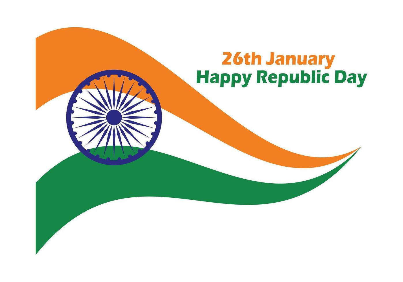 26th January background. 26th happy republic day of Indian background illustration. vector