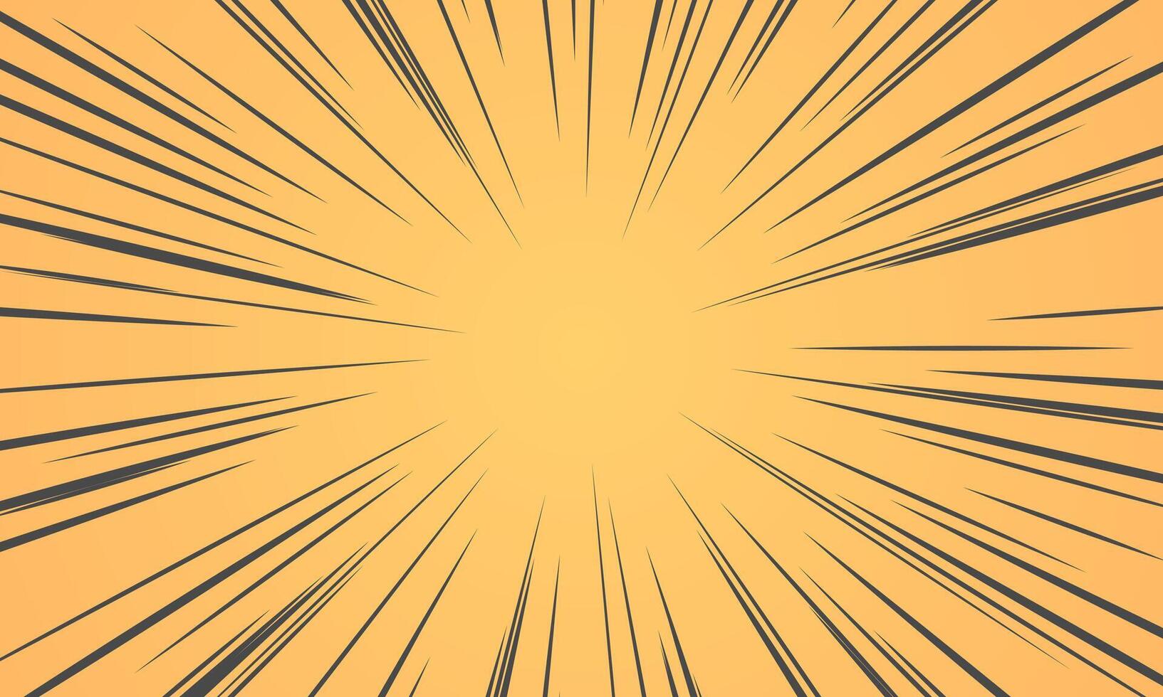 yellow pop art comic sunburst pattern background design vector