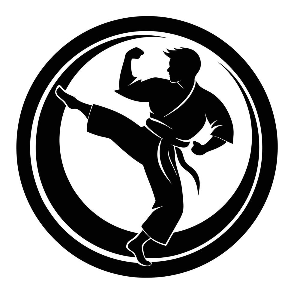 Bold and Energetic Representation of a Male Athlete. vector