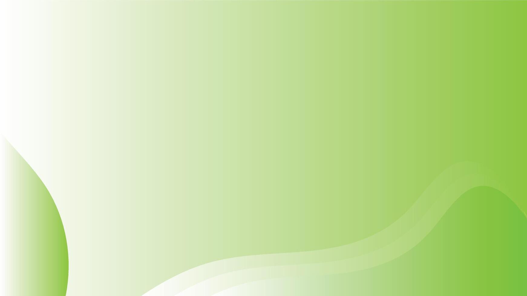 A Abstract green wave lines background vector