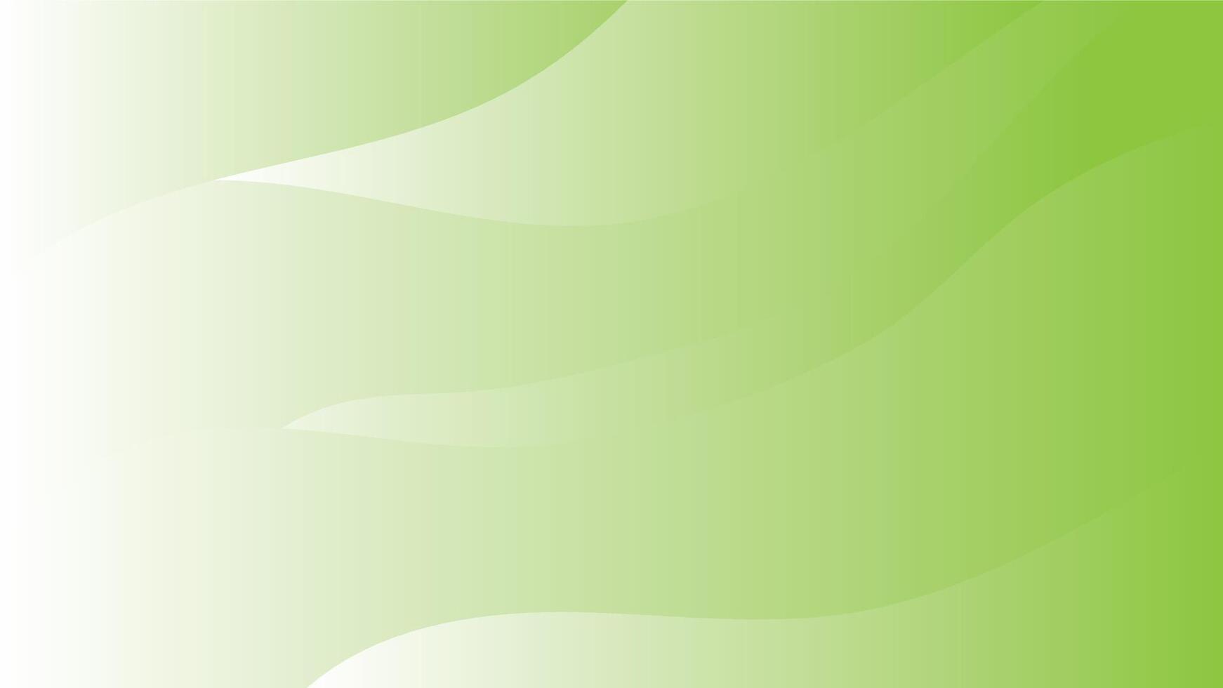 Abstract green wave lines background vector