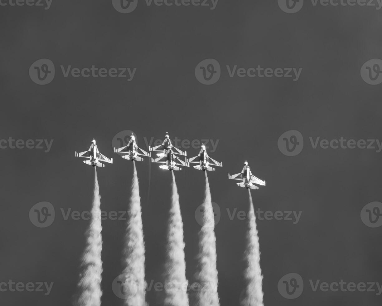 Military jet airplane, military fighter photo