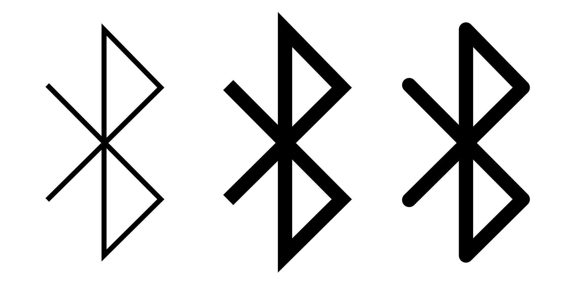 Bluetooth icon symbol art bluetooth icon illustration. Editable and scalable. vector