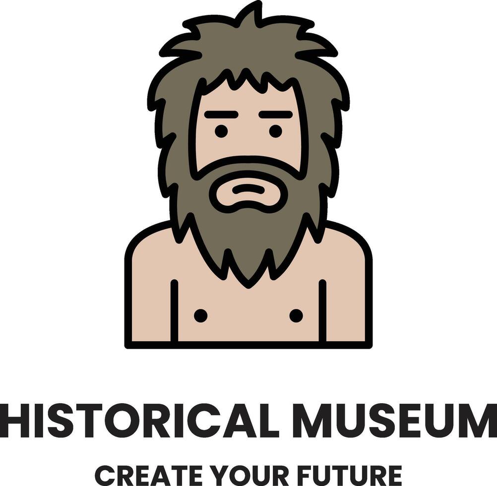 A man with a beard and a beard is on a background vector