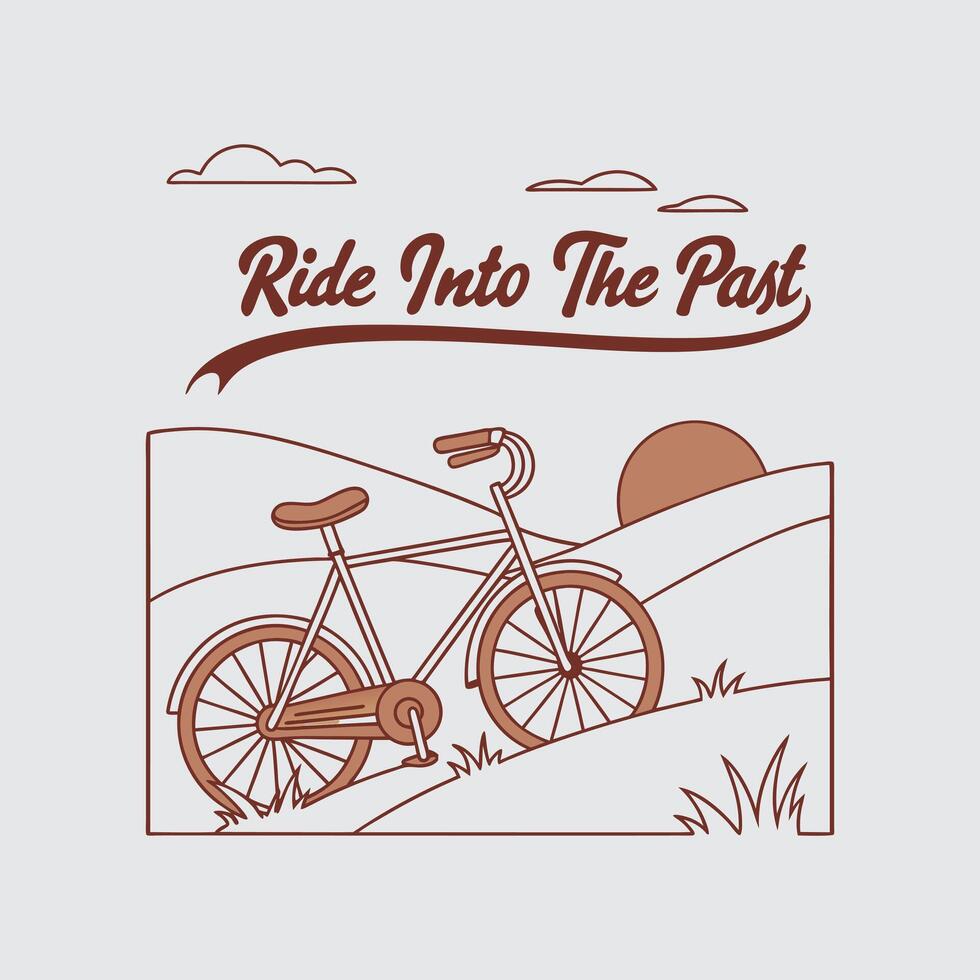Retro Ride Tshirt Design vector