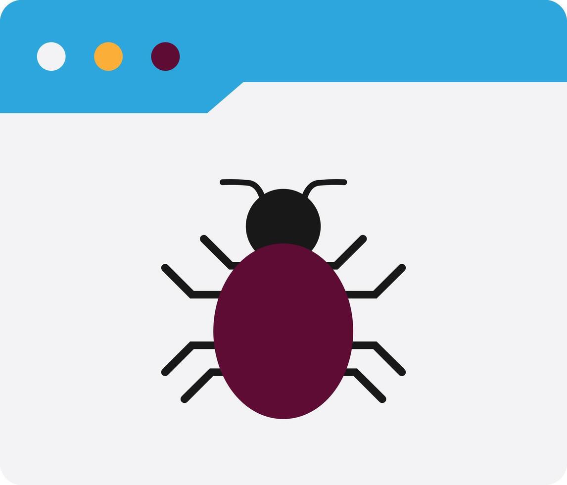 Virus Warning Browser vector