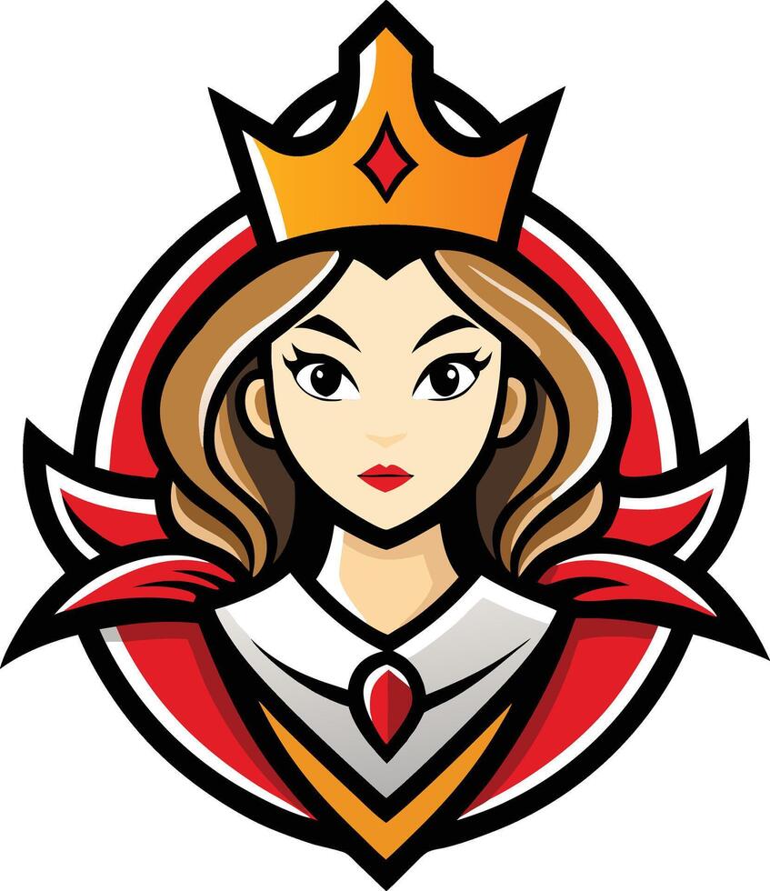 Queen of hearts vector