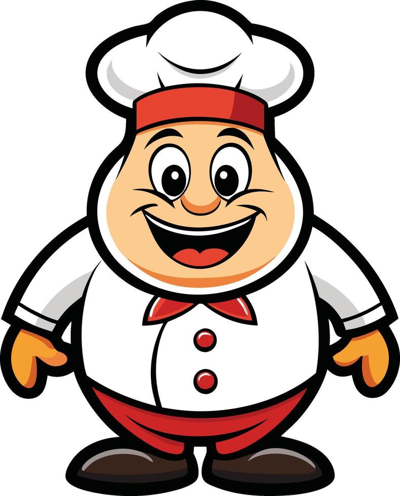 Cartoon chef character mascot vector