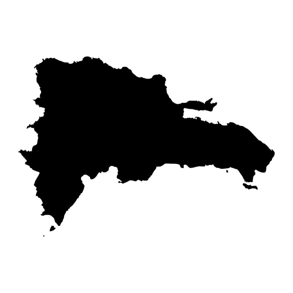 Silhouette of a Dominican Country land Map vector
